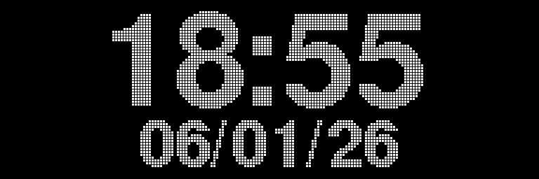 METARboard clock display mode