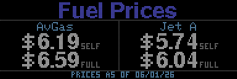 METARboard fuel prices display mode